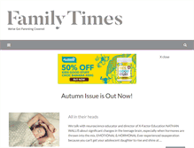 Tablet Screenshot of familytimes.co.nz